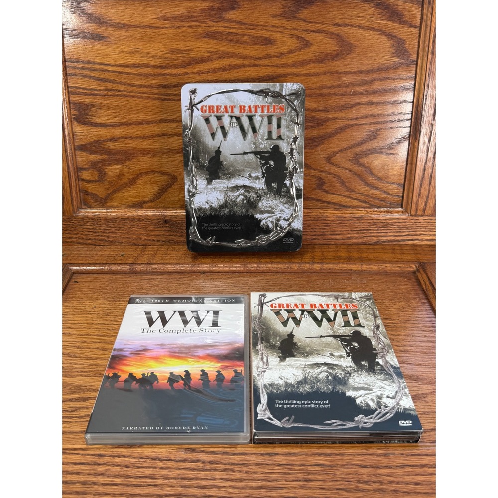 Great Battles of WWII Steelbook and WWI The Complete Story DVD Documentary Set